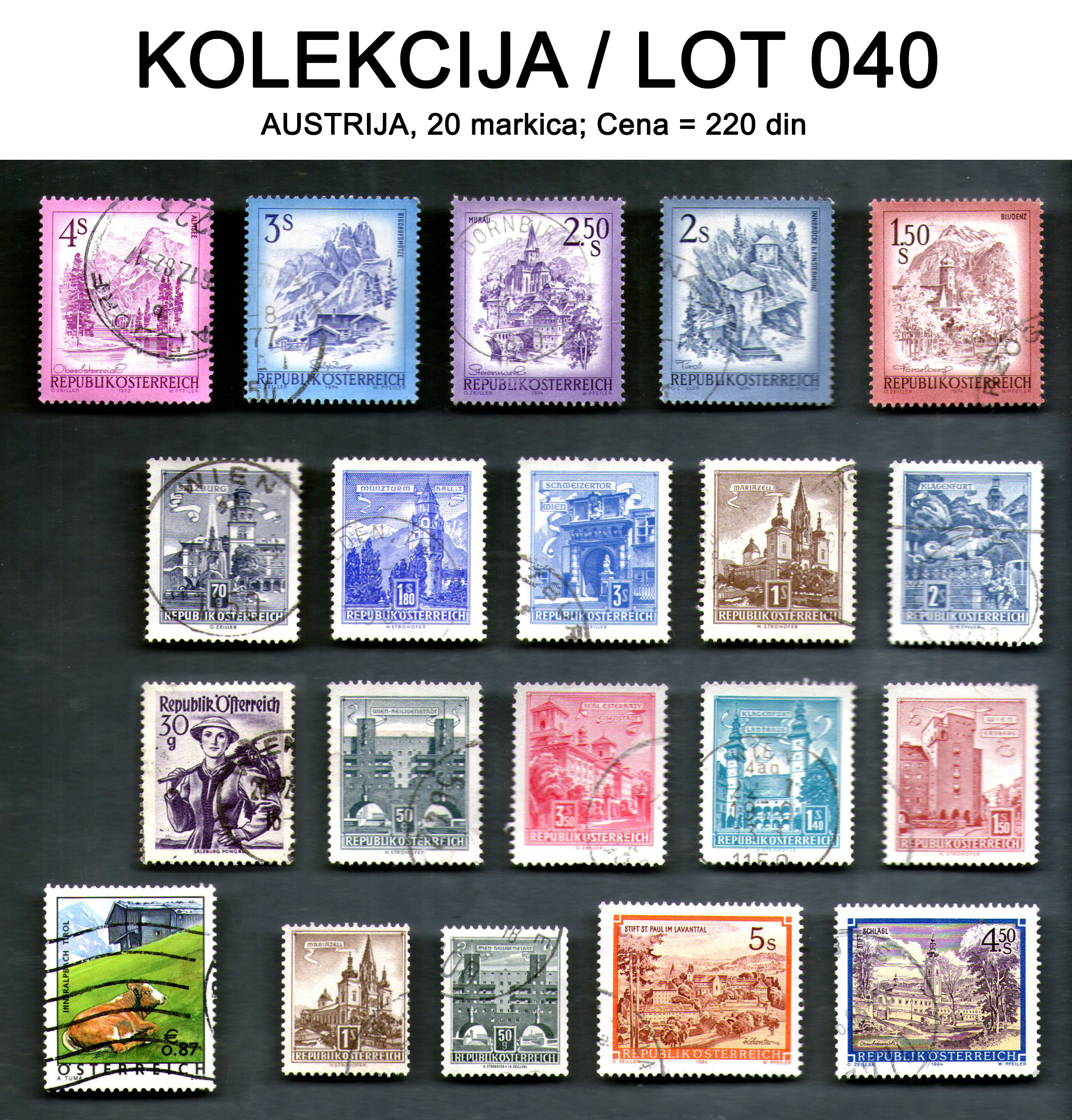 Po�tanske markice, Evropa