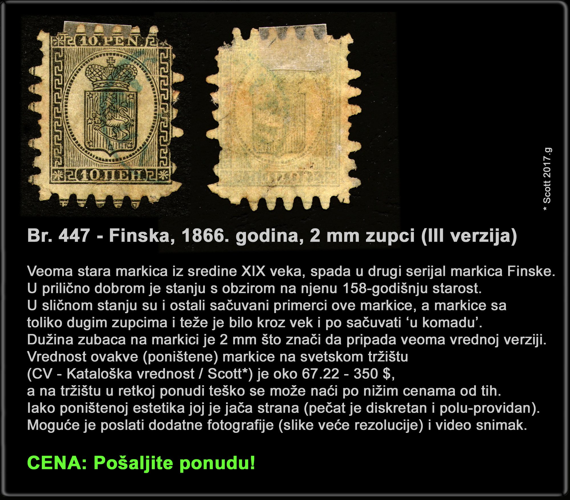 Po�tanske markice, Finska