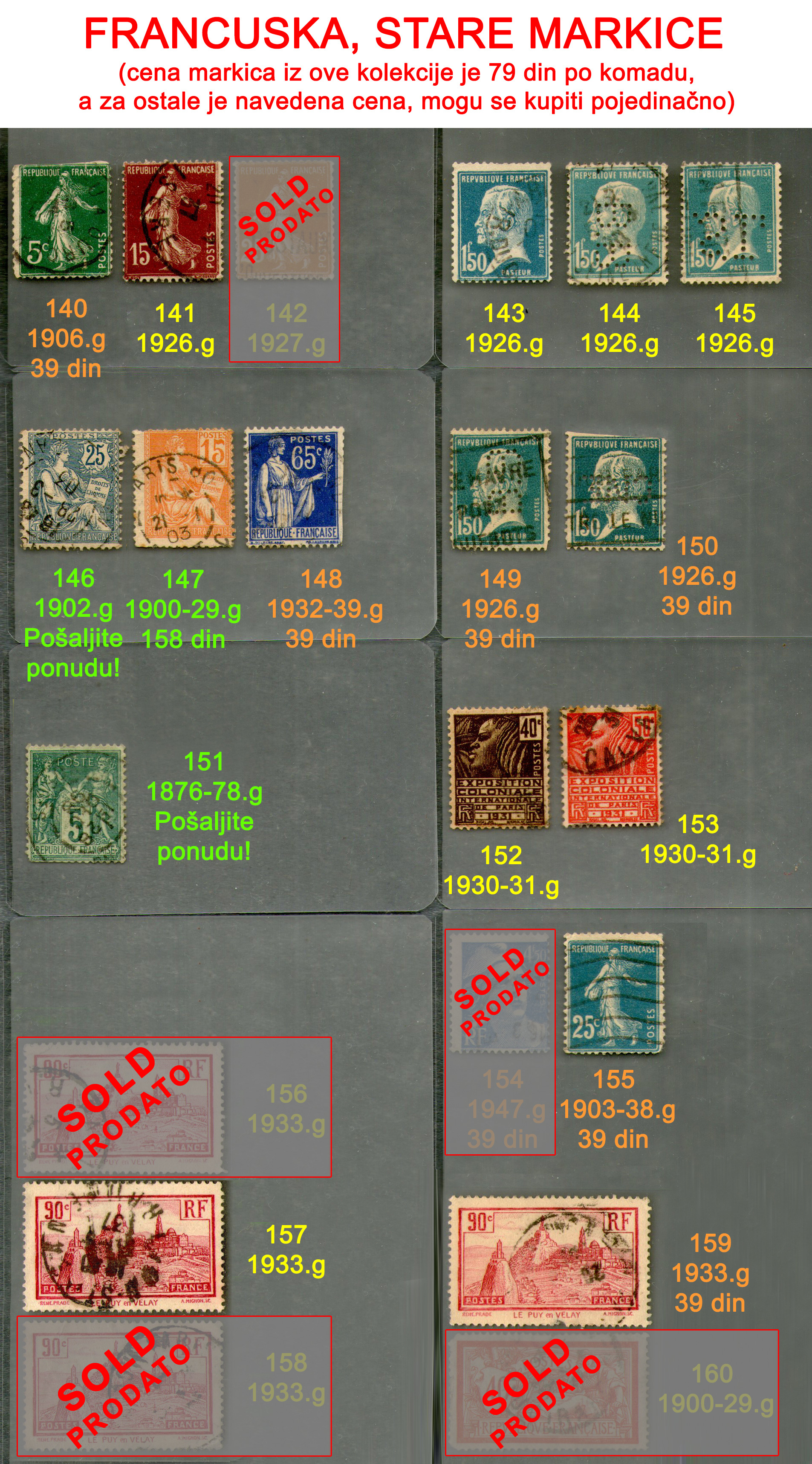 Stare po�tanske markice, Evropa