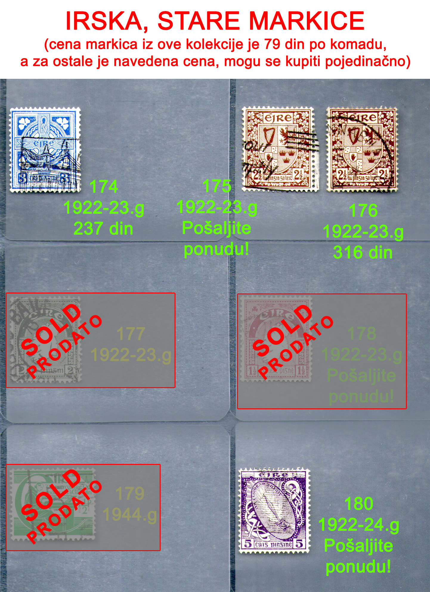 Stare po�tanske markice, Evropa