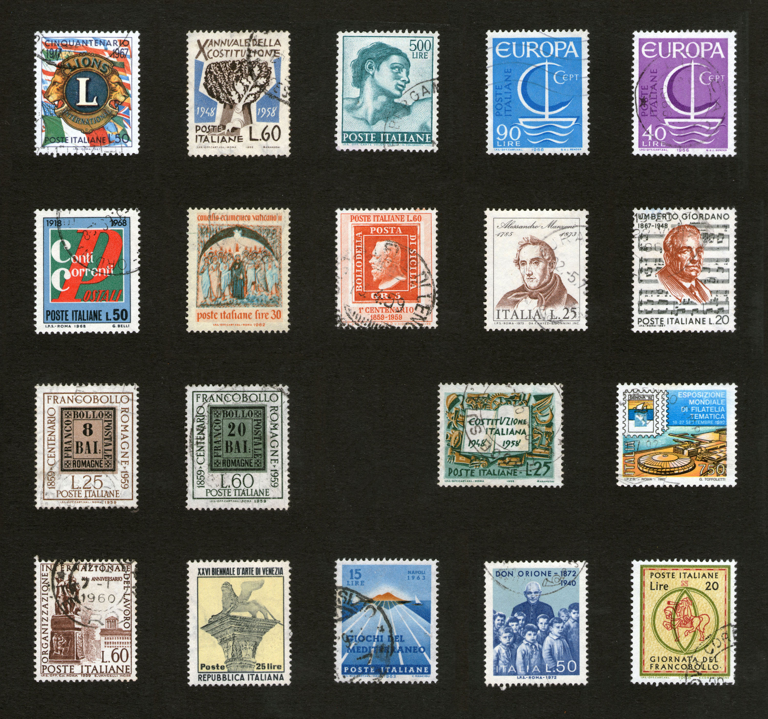 Poštanske markice, Evropa