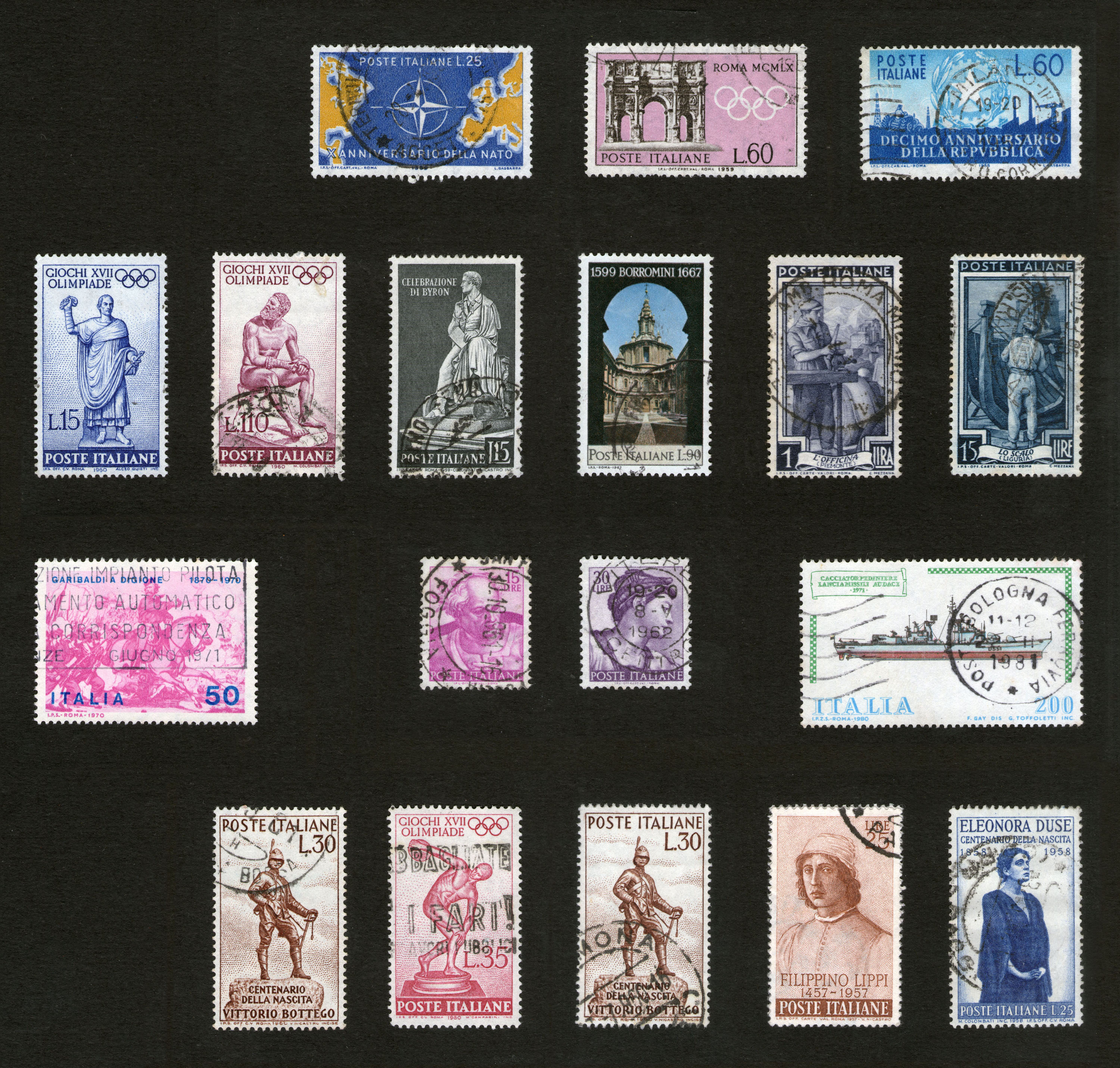 Poštanske markice, Evropa