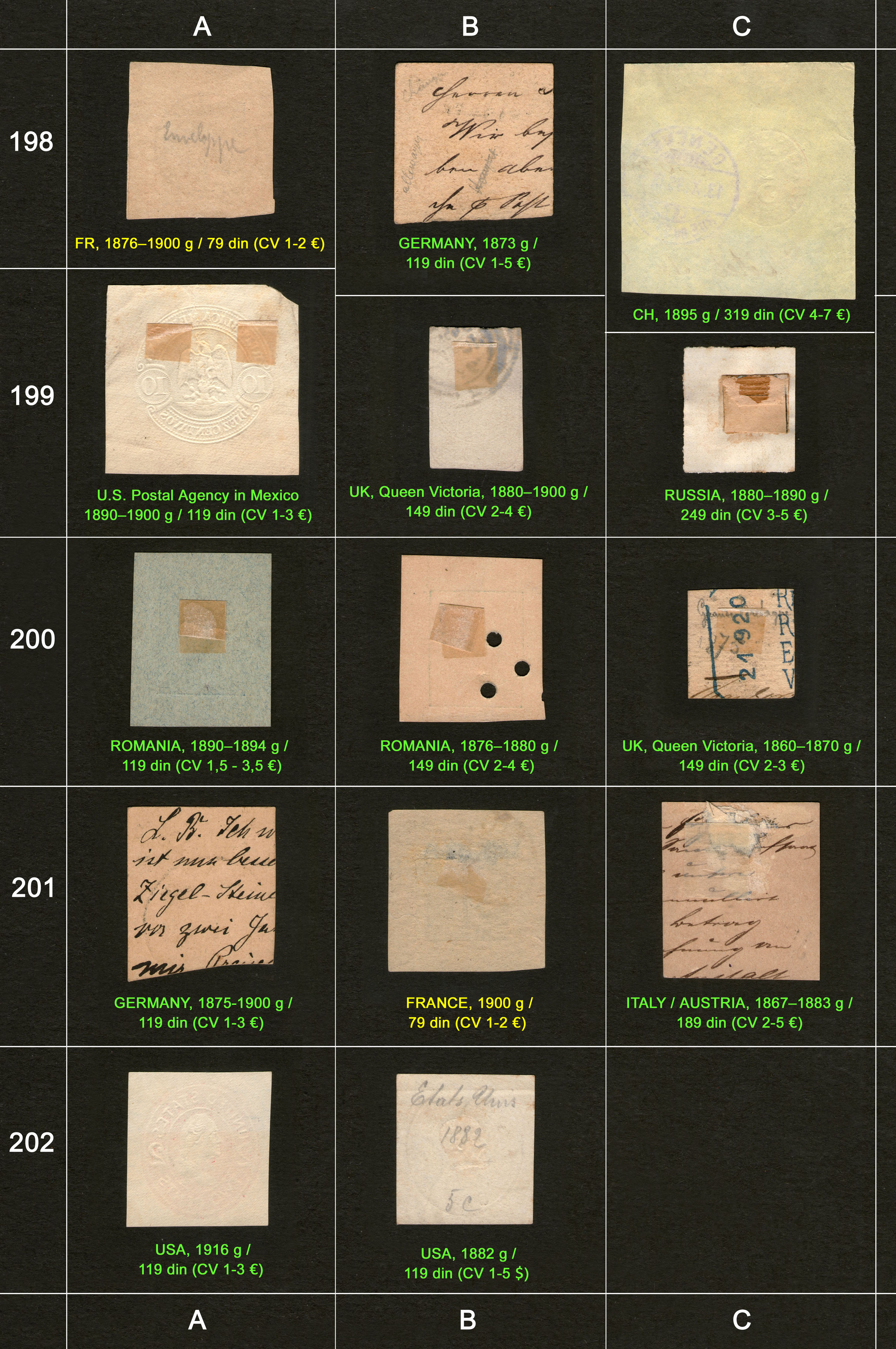 Po�tanske markice, prodaja