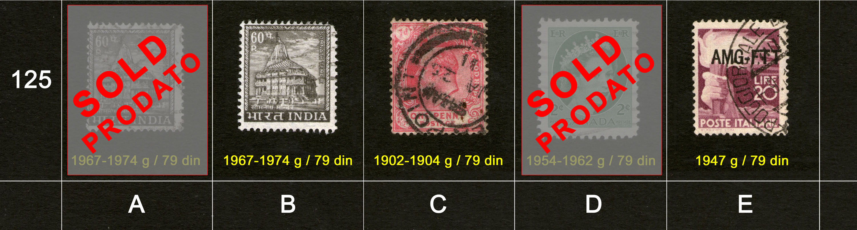 Po�tanske markice, prodaja