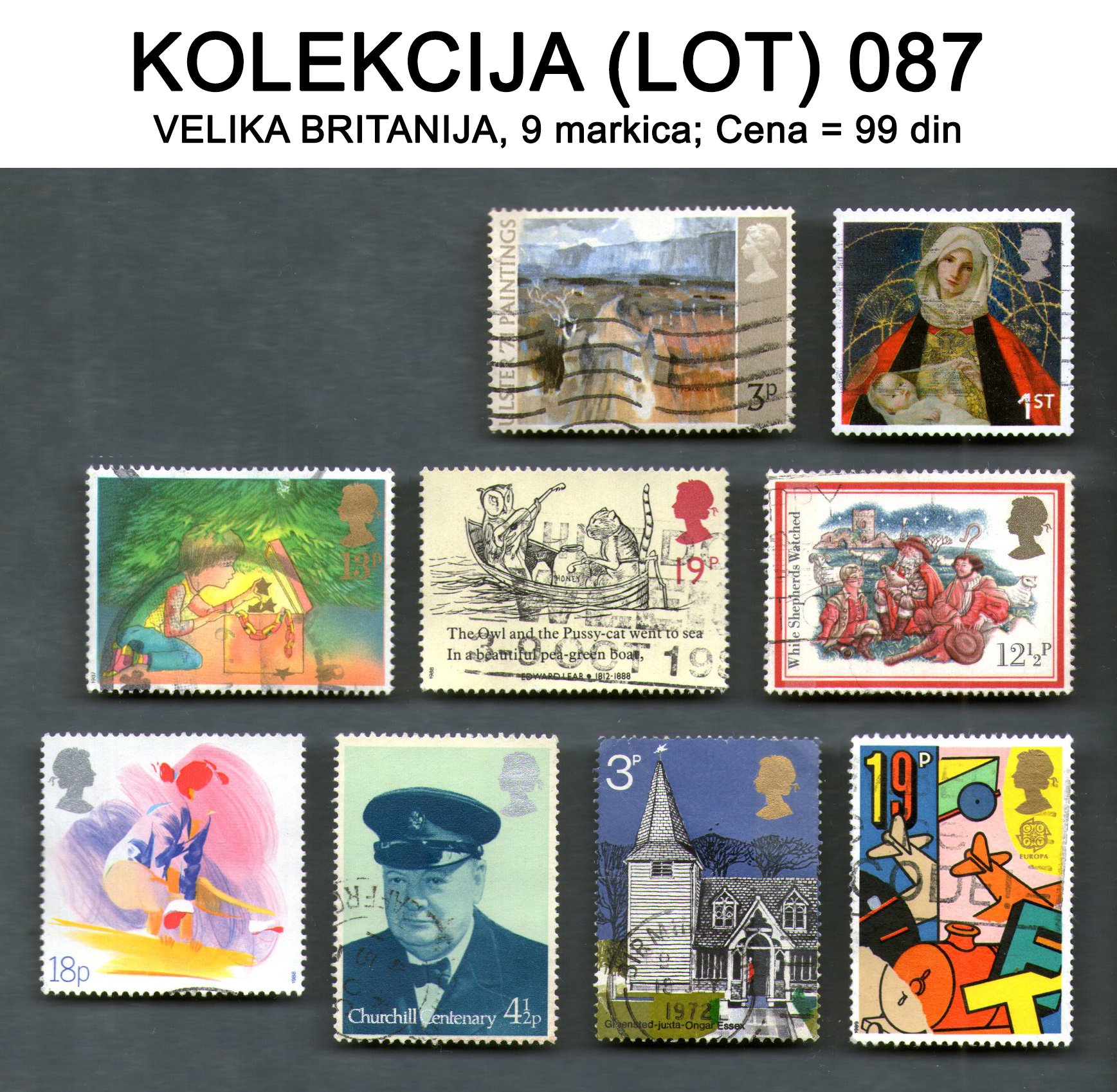 Po�tanske markice, Evropa